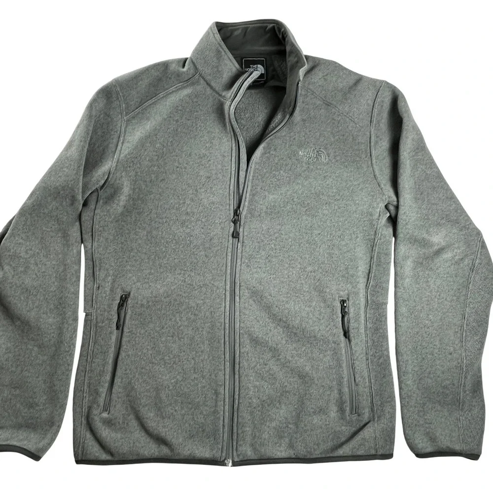 The North Face Gordon Lyons Sweater Fleece Jacket‎ Gray Mens XL